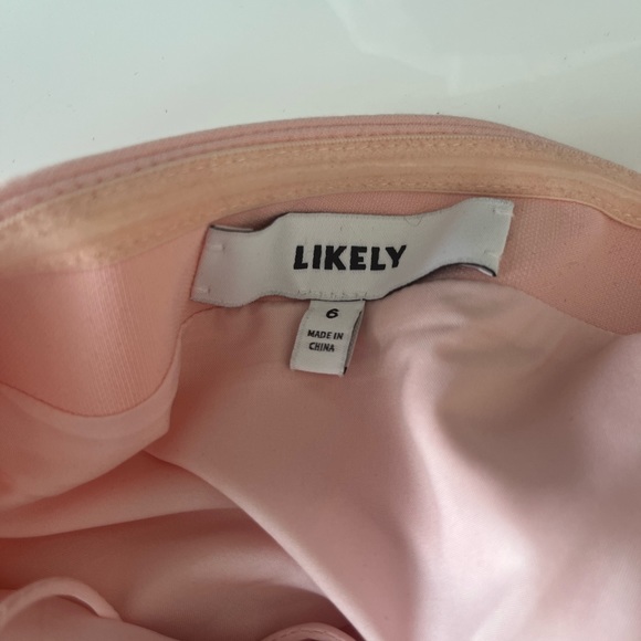 Likely Blush Pink Strapless Cocktail Dress - Picture 3 of 3